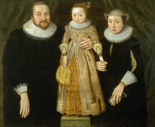 Portrait of a family van English School