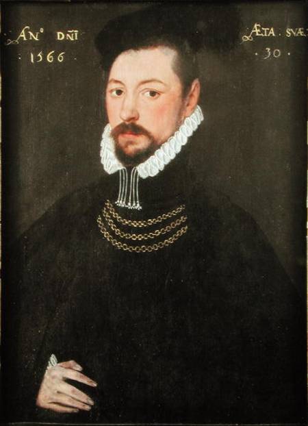 Sir Edmund Huddleston (1536-1606) van English School