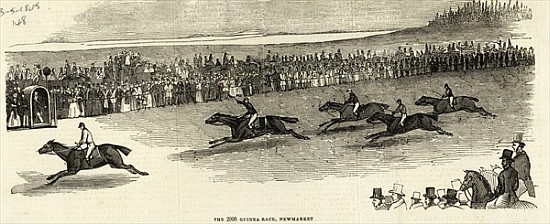 The 2000 Guinea Race, Newmarket, from ''The Illustrated London News'', 3rd May 1845 van English School