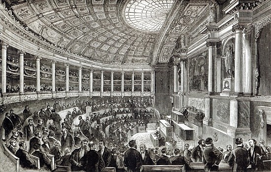 The Chamber of Deputies, Paris, from ''Leisure Hour'' van English School