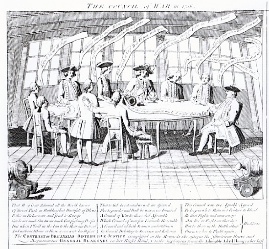 The Council of War in 1756 van English School
