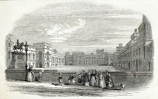 The Great Quadrangle, Windsor Castle, from ''The Illustrated London News'', 10th October 1846 van English School