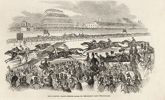 The Liverpool Grand Steeple Chase on Wednesday last, from ''The Illustrated London News'', 8th March van English School