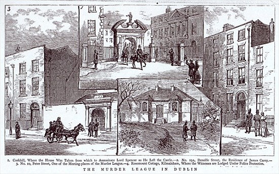 The Murder League in Dublin, illustration from ''The Graphic'', March 3rd 1883 van English School