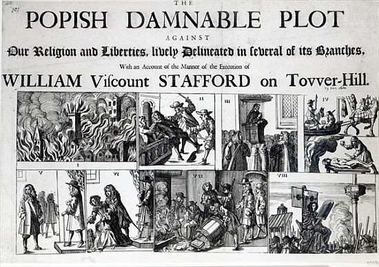 The Popish Damnable Plot Against Our Religion and Liberties van English School