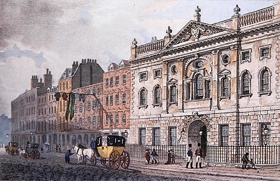 The South front of Ironmongers Hall, from ''R. Ackermann''s Repository of Arts'' 1811 van English School