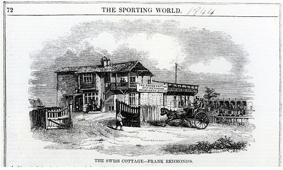 The Swiss Cottage, illustration from ''The Sporting World'' van English School