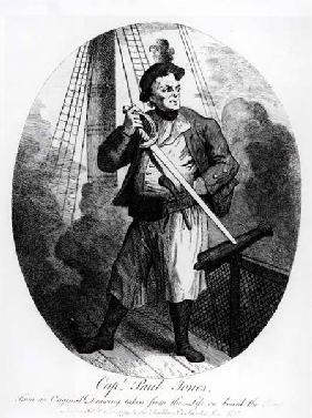 Captain Paul Jones (1747-1792) from an original drawing taken from life on board the Seraphis