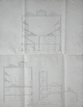 Contract drawing for the Lecture Theatre of the Royal Institution