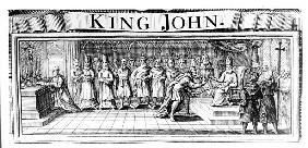 King John surrenders his crown to Pandulph Masca, Papal Legate, at Dover in May