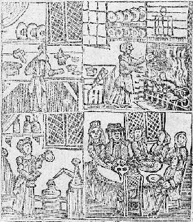Kitchen Interiors, an illustration from ''A Book of Roxburghe Ballads''