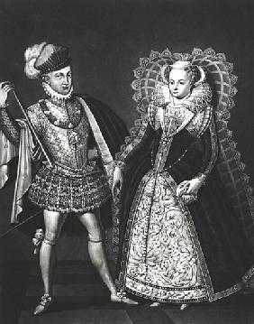 Portrait of Mary Queen of Scots (1542-87) and Henry Stewart, Lord Darnley (1545-67), 29th June 1565