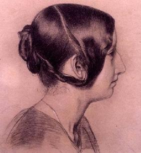 Portrait Profile of a Young Lady