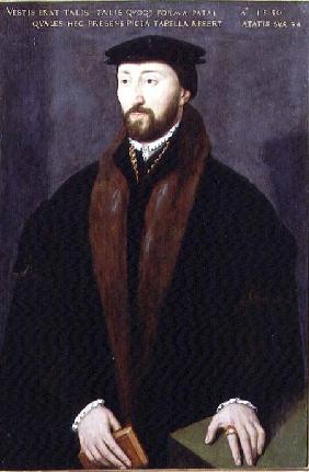 Portrait of Richard Pate (1516-88) benefactor of Corpus Christi College Oxford 1550
