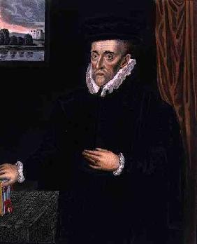 Portrait of Sir Walter Mildmay (1520?-1589), Founder of Emmanuel College, Cambridge, from 'The Histo