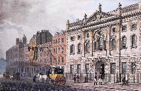 The South front of Ironmongers Hall, from ''R. Ackermann''s Repository of Arts'' 1811