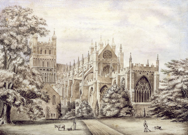 Exeter Cathedral, East End  on van English School