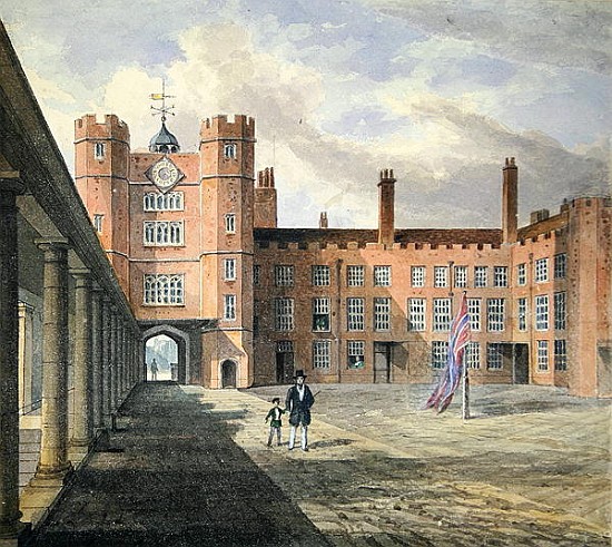 View of the courtyard at St. James''s Palace van English School