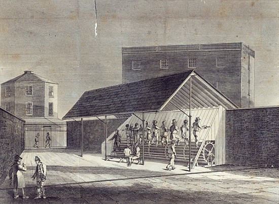 View of the Tread Mill for the Employment of Prisoners, erected at the House of Correction at Brixto van English School