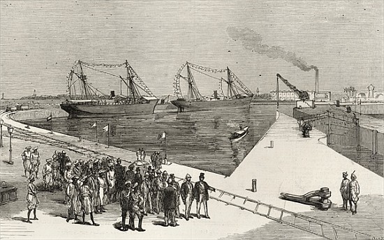 Visit of the Viceroy of India to the Sassoon Dock at Bombay, from ''The Illustrated London News'', 2 van English School