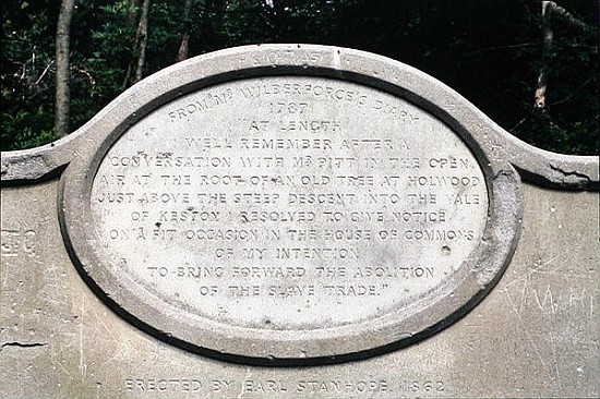 Wilberforce Memorial Seat, Keston van English School