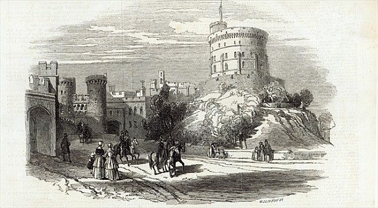 Windsor Castle - the Round Tower, from The Illustrated London News, 26th September 1846 van English School