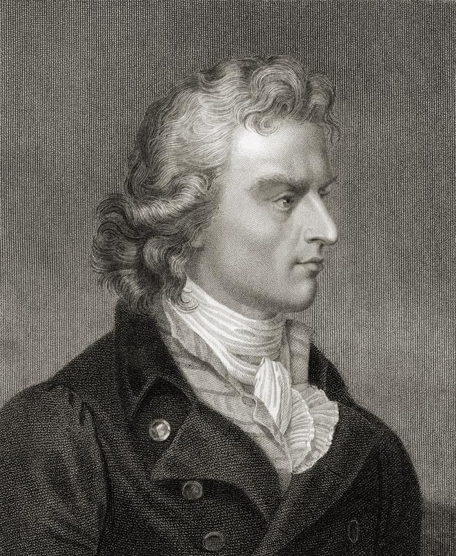 Friedrich (Johann Christoph) von Schiller (1759-1805) from 'Gallery of Portraits', published in 1833 van English School, (19th century)