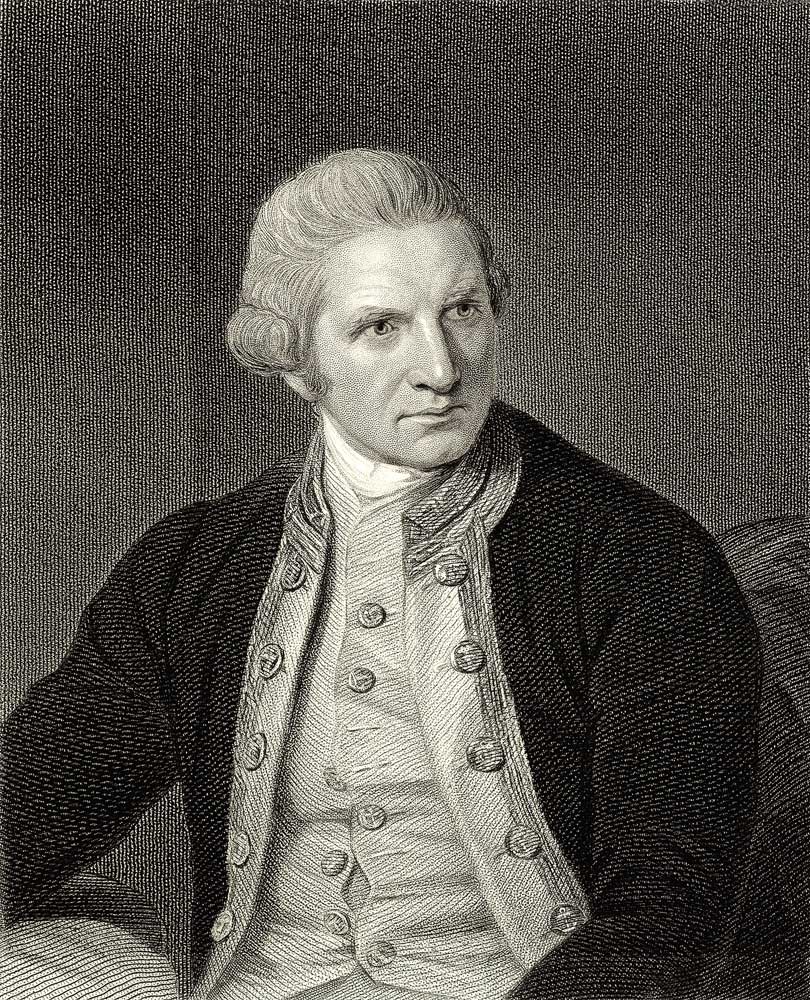 James Cook (1728-79) from 'The Gallery of Portraits', published 1833 (engraving) van English School, (19th century)