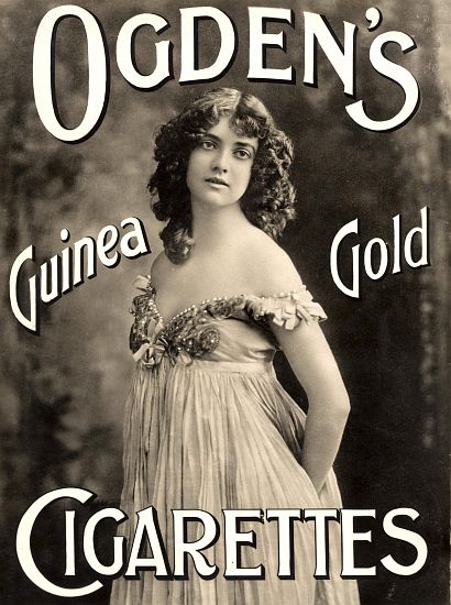 Advertisement for Ogden's Guinea Gold Cigarettes van English School, (19th century)