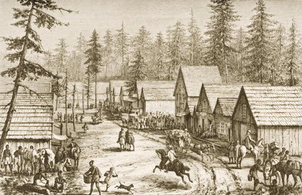 Cisco Station, California, from 'American Pictures', published by The Religious Tract Society, 1876 van English School, (19th century)