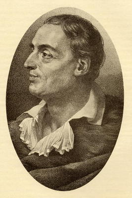 Denis Diderot (1713-84) (engraving) van English School, (19th century)