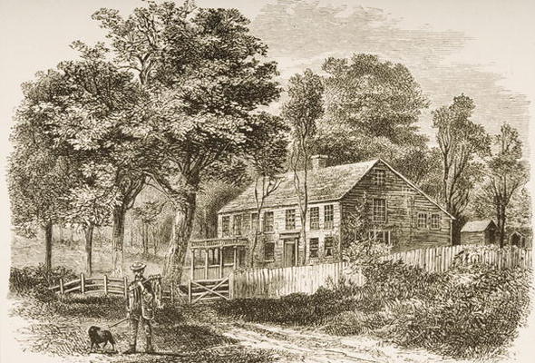 Home of the historian, William H. Prescott, Pepperill, near Boston, in c.1870, from 'American Pictur van English School, (19th century)
