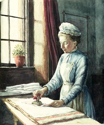 Laundry Maid, c.1880 van English School, (19th century)