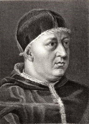 Pope Leo X (1475-1521) (engraving) van English School, (19th century)