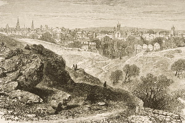 Salem, in c.1870, from 'American Pictures' published by the Religious Tract Society, 1876 (engraving van English School, (19th century)