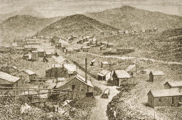 Silver City, Nevada, c.1870, from 'American Pictures', published by The Religious Tract Society, 187 van English School, (19th century)