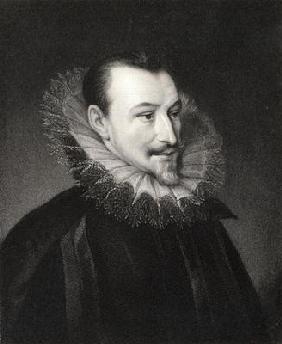 Edmund Spenser (c.1552/3-99) from 'Gallery of Portraits', published in 1833 (engraving)