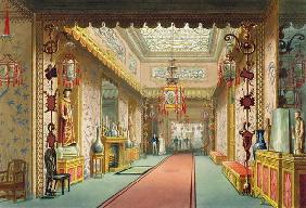 The Chinese Gallery, from 'Views of the Royal Pavilion, Brighton' by John Nash (1752-1835), 1826 (aq