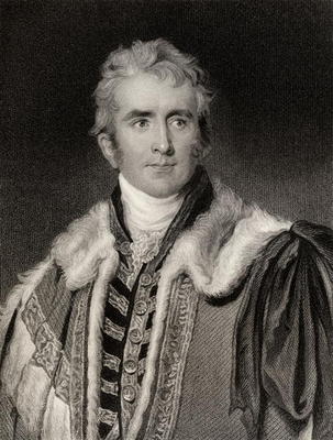 William Pitt Amherst (1773-1857) Earl of Arracan (litho) van English School, (19th century)