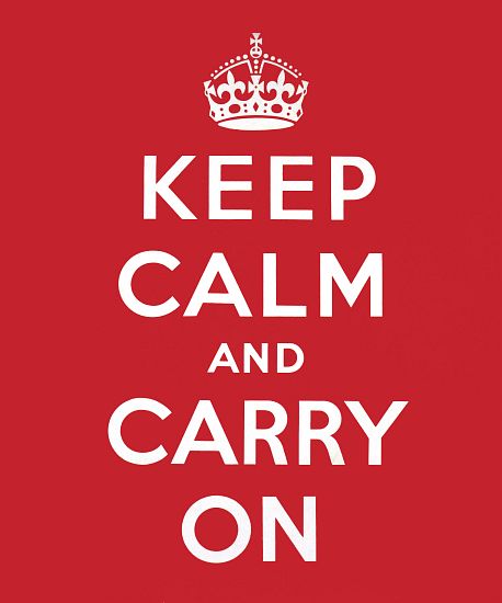 'Keep Calm and Carry On' van English School, (20th century)