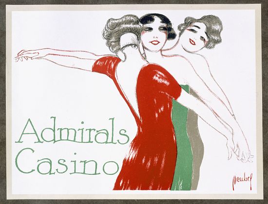 Poster for Admirals Casino van English School, (20th century)