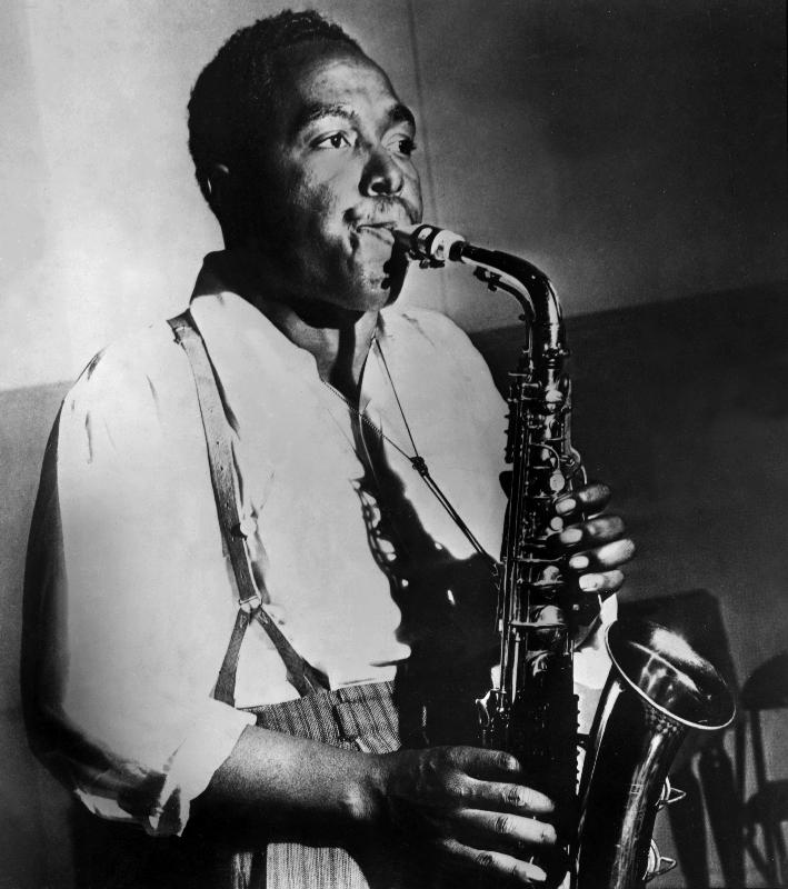 American saxophonist and jazz composer Charlie Parker van English Photographer, (20th century)