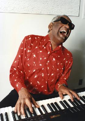 Ray Charles at home in Los Angeles