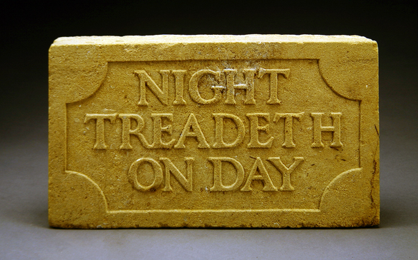 Night Treadeth on Day, 1903 (stone)  van Eric Gill