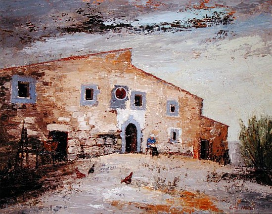 Spanish Farmhouse (oil on canvas)  van Eric  Hains