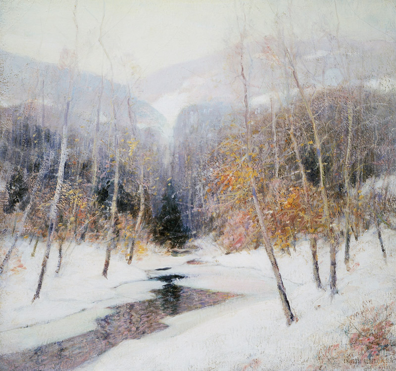Schneefall (Snowfall) van Ernest Albert