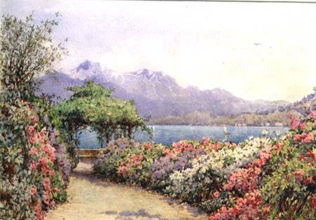 Lake Como from the Villa Carlotta van Ernest Arthur Rowe