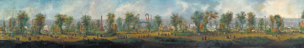 Panoramic View of the Exhibition of 1855 van Ernest Lami de Nozan