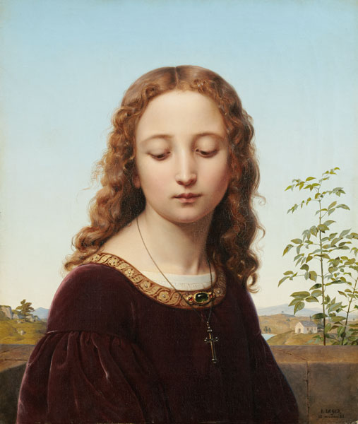 Bildnis eines jungen Mädchens van Ernst Deger