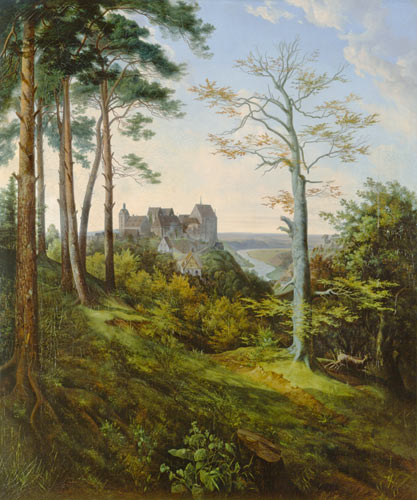 Schloss Colditz. van Ernst Ferdinand Oehme
